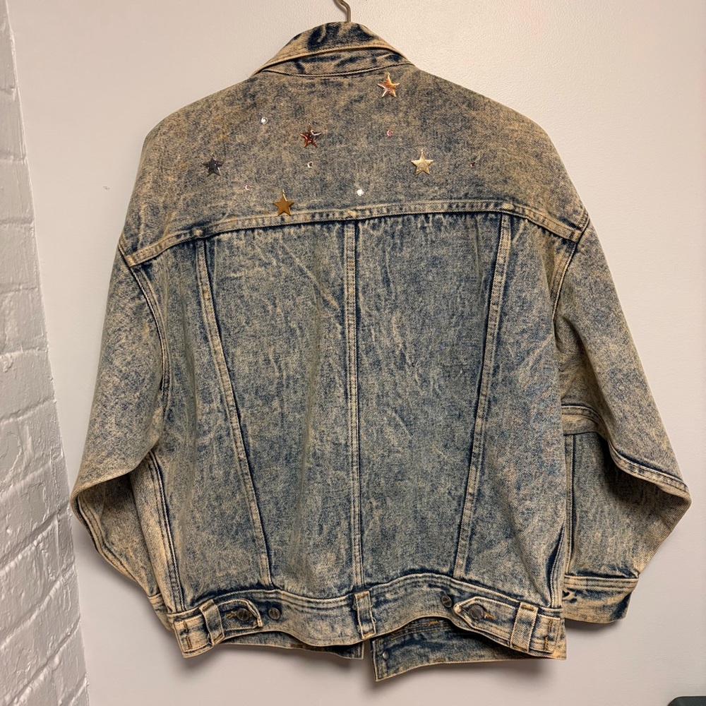 Legends & Fables Upcycled‎ Steampunk Denim Jacket w/ Vintage Watch Size L - Picture 12 of 16